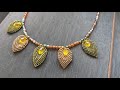 YAPRAK KOLYE MODELİ YAPIMI &amp; LEAF NECKLACE