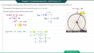 Add Math Form 4 - Chapter 7 : Coordinate Geometry - Self Practice 7.5