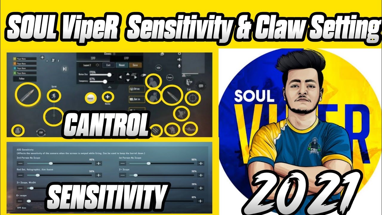(2021) SOUL VipeR New Sensitivity & Cantrol Setting code | SOUL VipeR Claw