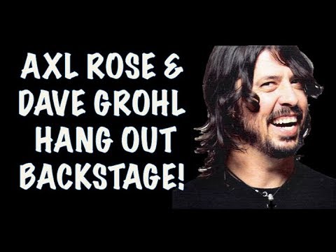 mckagan family Axl Rose & Dave Grohl Talk About AC/DC Backstage and Share a Funny Story