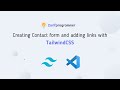 Creating the Contact section and Adding Navigational Links