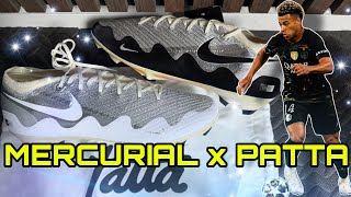 Nike Air Zoom Mercurial Vapor 16 Elite X Patta Unite Desire Doue Vini Jr Boot Unboxing On Feet