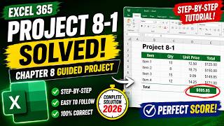 Excel 365 In Practice Ch 8 Guided Project 8 1