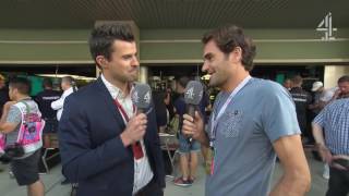 2016 Abu Dhabi - Pre-Race:  "It's my first time at an F1 race" - Federer