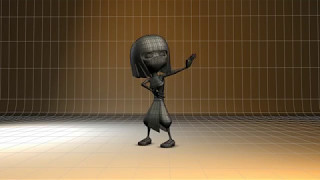 My Ninja Character Rig (Wireframe On)