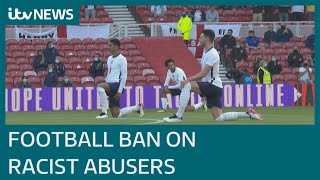 Boris Johnson calls for racist abusers to be banned from football matches | ITV News