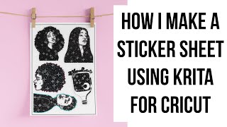 How I Make My Sticker Sheets Using Krita For my Cricut | *DETAILED* screenshot 2