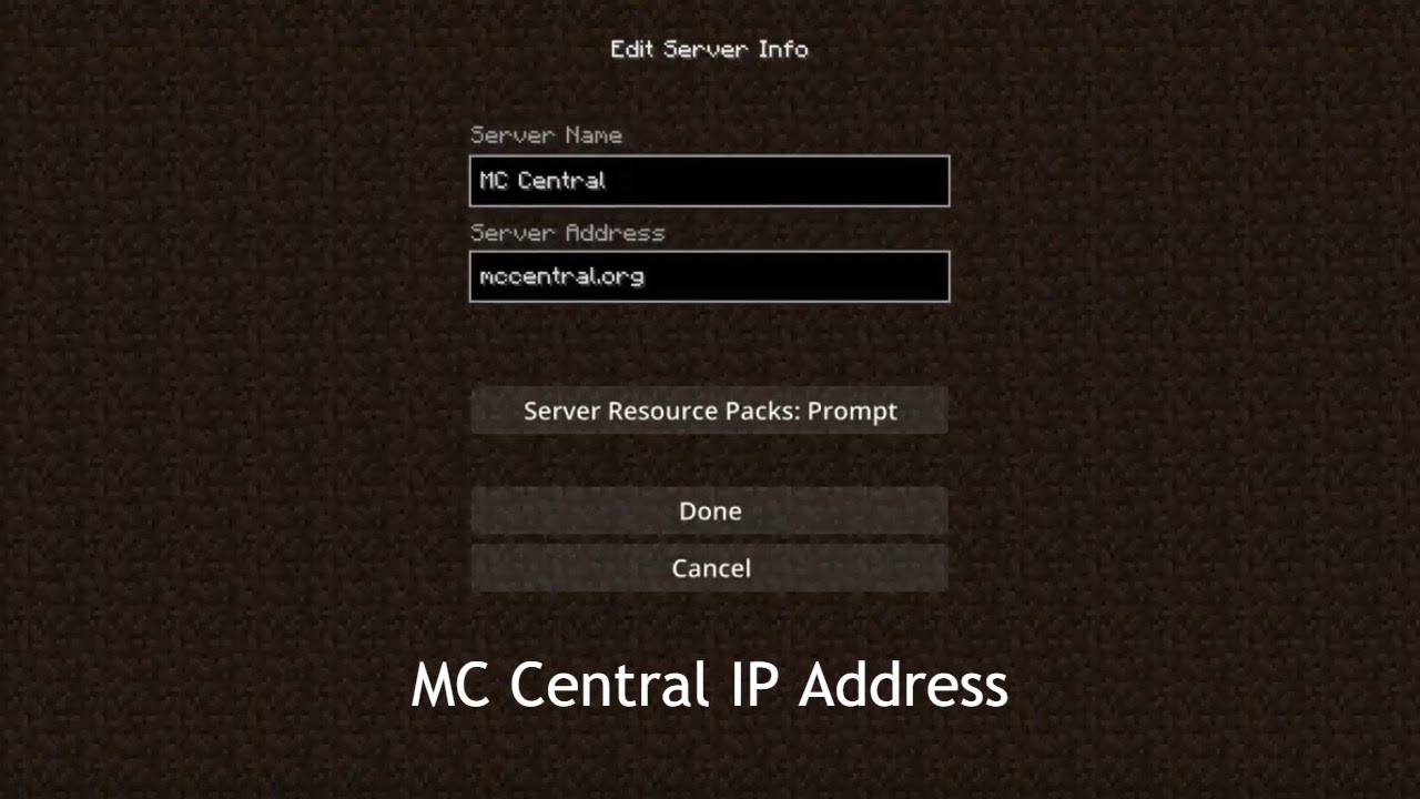 Minecraft Mc Central Server Ip Address And Name Na 19 Mccentral Org Youtube