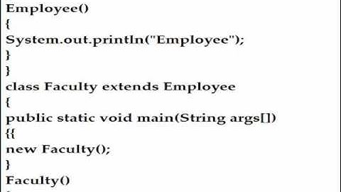 Calling Super Class Constructor Using Super Keyword In Java