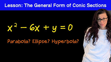 Lesson: The General Form of a Conic Section (and completing the square)