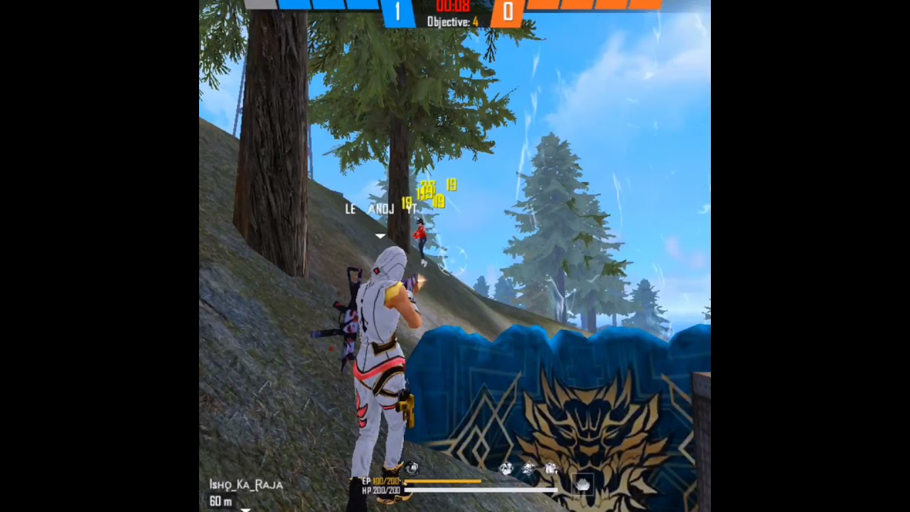 1 vs 4 cs rank free fire highlights