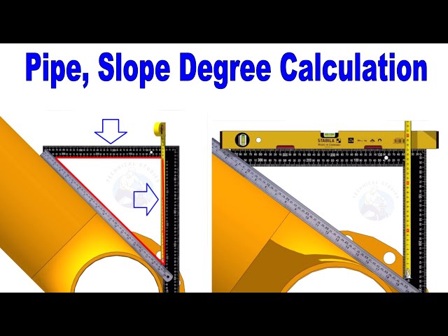 How to calculate the slope of an existing pipe. class=