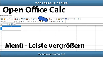 Wo ist die Menüleiste bei OpenOffice?