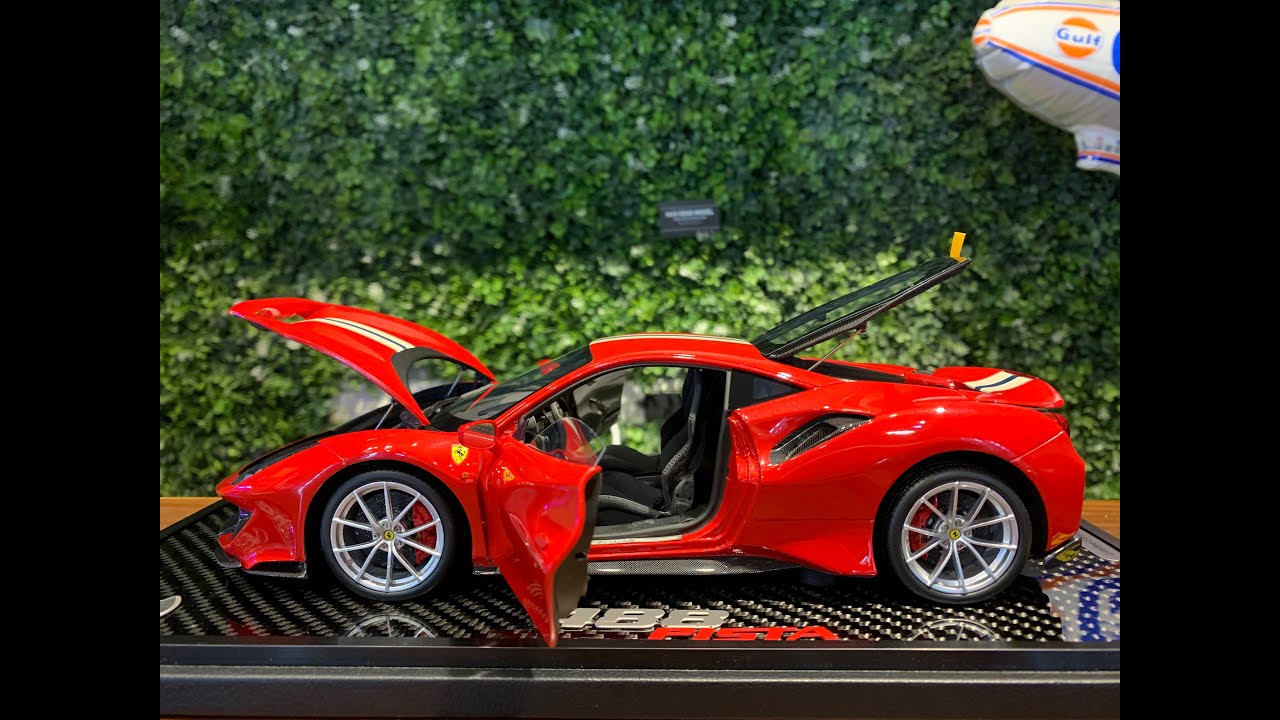 Maquette BBR 1/18 – Ferrari 488 Pista Spider – Résine Rouge – Collection Neuve