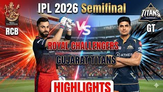 RCB VS GT IPL Qualifier Match 2026 | Royal Challengers Bengaluru vs Gujrat titans 🥵🔥