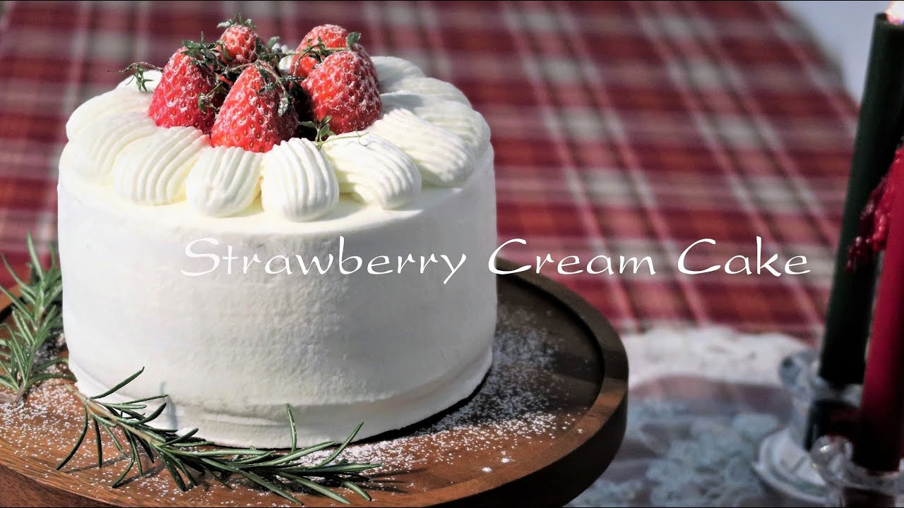 [Eng Sub] 느끼함 1도 없는 진한 딸기생크림케이크 만들기/크림 JMT