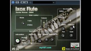 Video thumbnail of "myVST Demo : Ixox Flute"