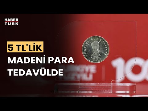 Para basma makineleri hatıra 5 liralar için çalışıyor