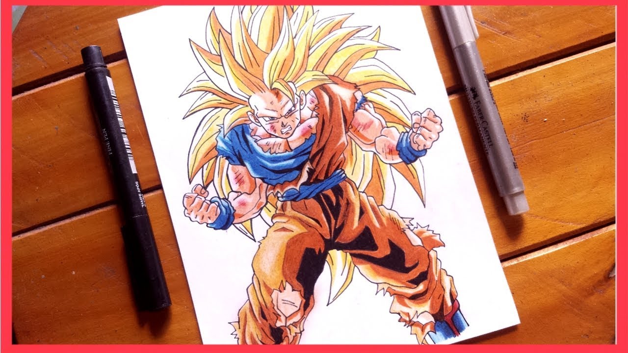 Como desenhar o Goku Super Sayajin [Passo a Passo]