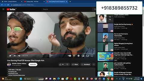 Expose Pakistan Youtuber || Sheikh Zaheer Abbas || Adx Earning Proof