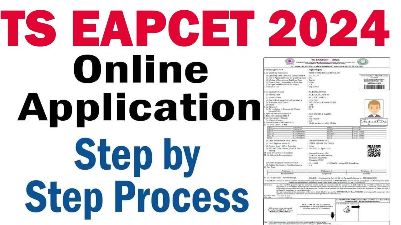 TS EAPCET 2024 online application process | TS EAPCET 2024 Application ...