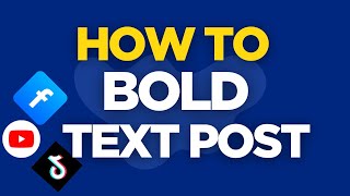 How to Bold Text on Facebook Posts (Secret Custom Font Trick!) #FacebookFonts #facebookboldtext