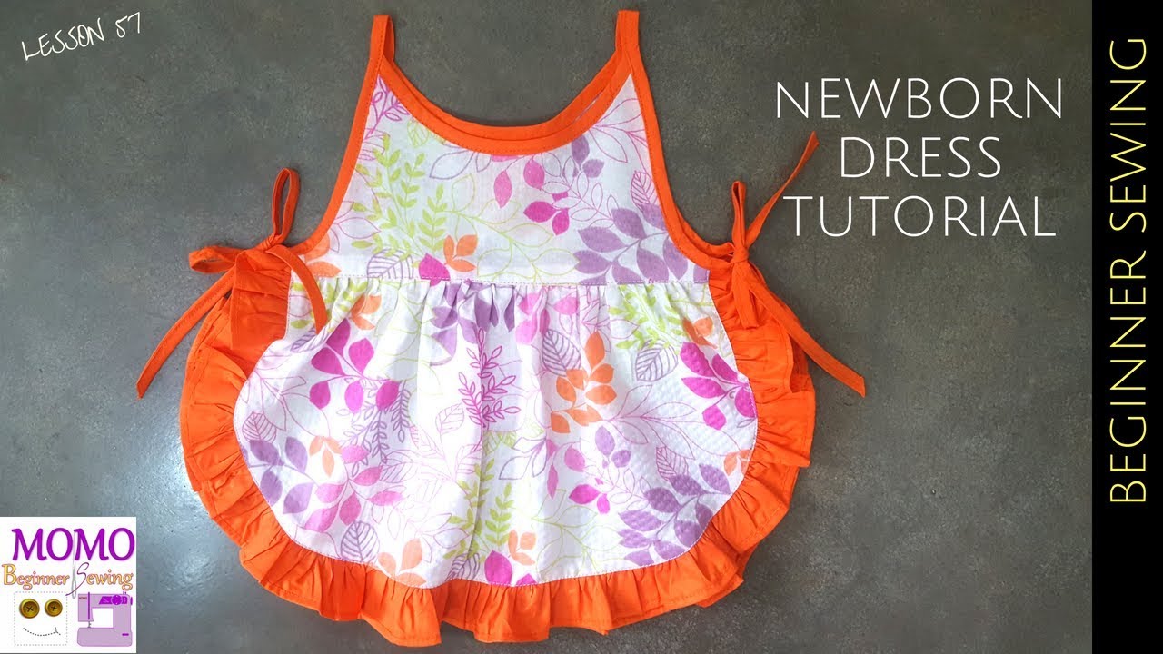 New Born - 6 Months Old Baby Frock Cutting & Stitching/ Simple Baby Frock  Design/ Summer Baby Dress - YouTube