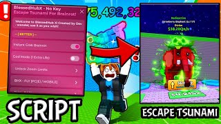 Новый Скрипт На Escape Tsunamo For Brainrot Телепорт В Конец, Дюп, Бессмертие И Многое Другое Op