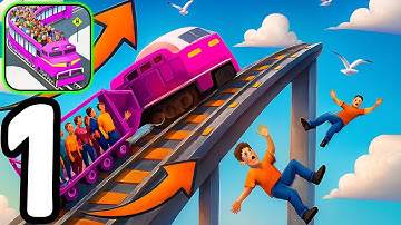 Passenger Express Train -Gameplay Walkthrough Part 1- Transport Passengers Safely(ios,Android)