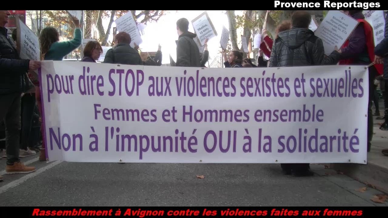 Rassemblement à Avignon Contre Les Violences Faites Aux Femmes