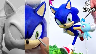 การสร้าง Modern Sonic & Wisps / Cosclay Polymer Clay กวดวิชา [kiArt]