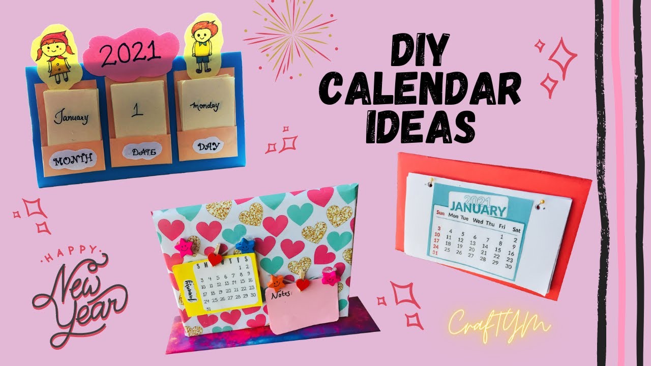 How To Make Desk Calendar 2021 CUTE DIY DESK CALENDAR IDEAS DIY