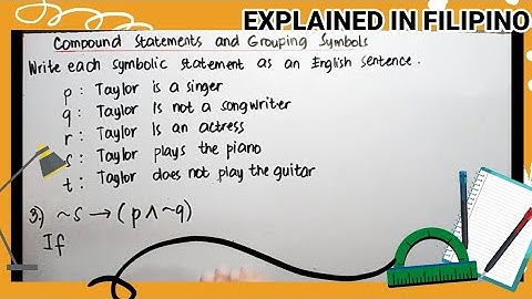 COMPOUND STATEMENTS AND GROUPING SYMBOLS