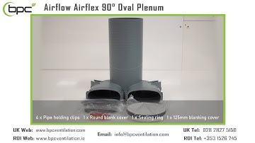 Airflow Airflex 90º Ceiling Plenum Oval - Install Guide