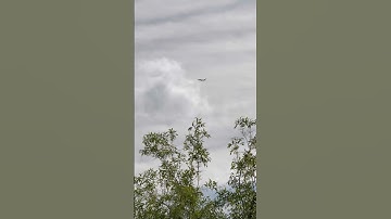 Plane going through clouds