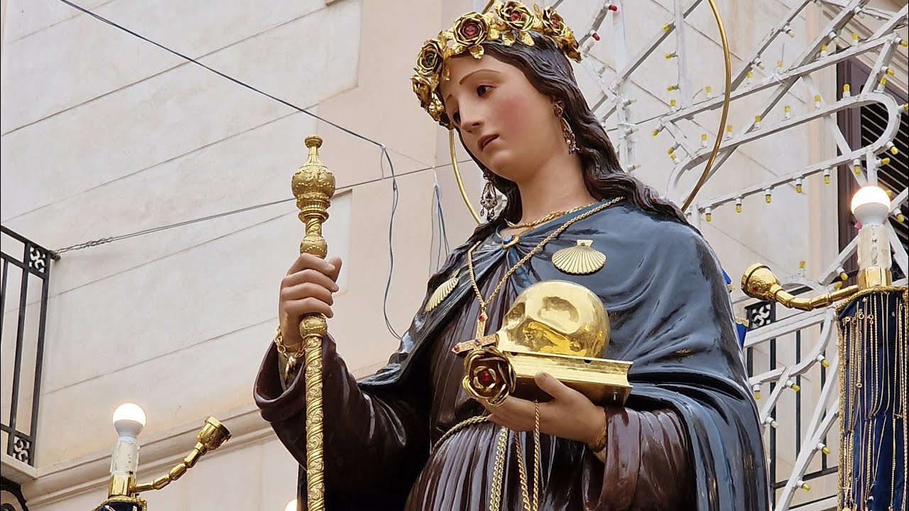 (PALERMO) - PROCESSIONE DI SANTA ROSALIA AI 4 CORONATI AL CAPO (4K) 08/09/2024