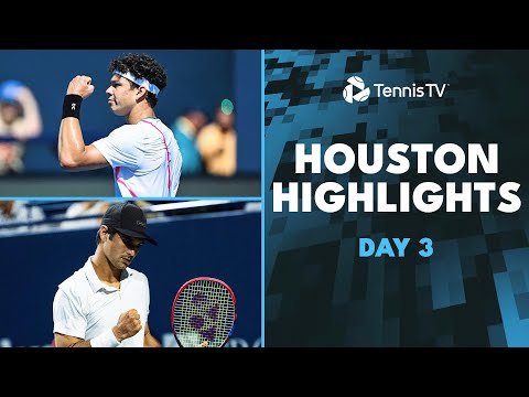 Shelton Faces Bergs; Giron, Wolf &amp; Cerundolo In Action | Houston 2024 Highlights Day 3