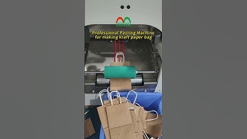 Automatic Pasting Machine for making carry bag #machine #business | easy operation