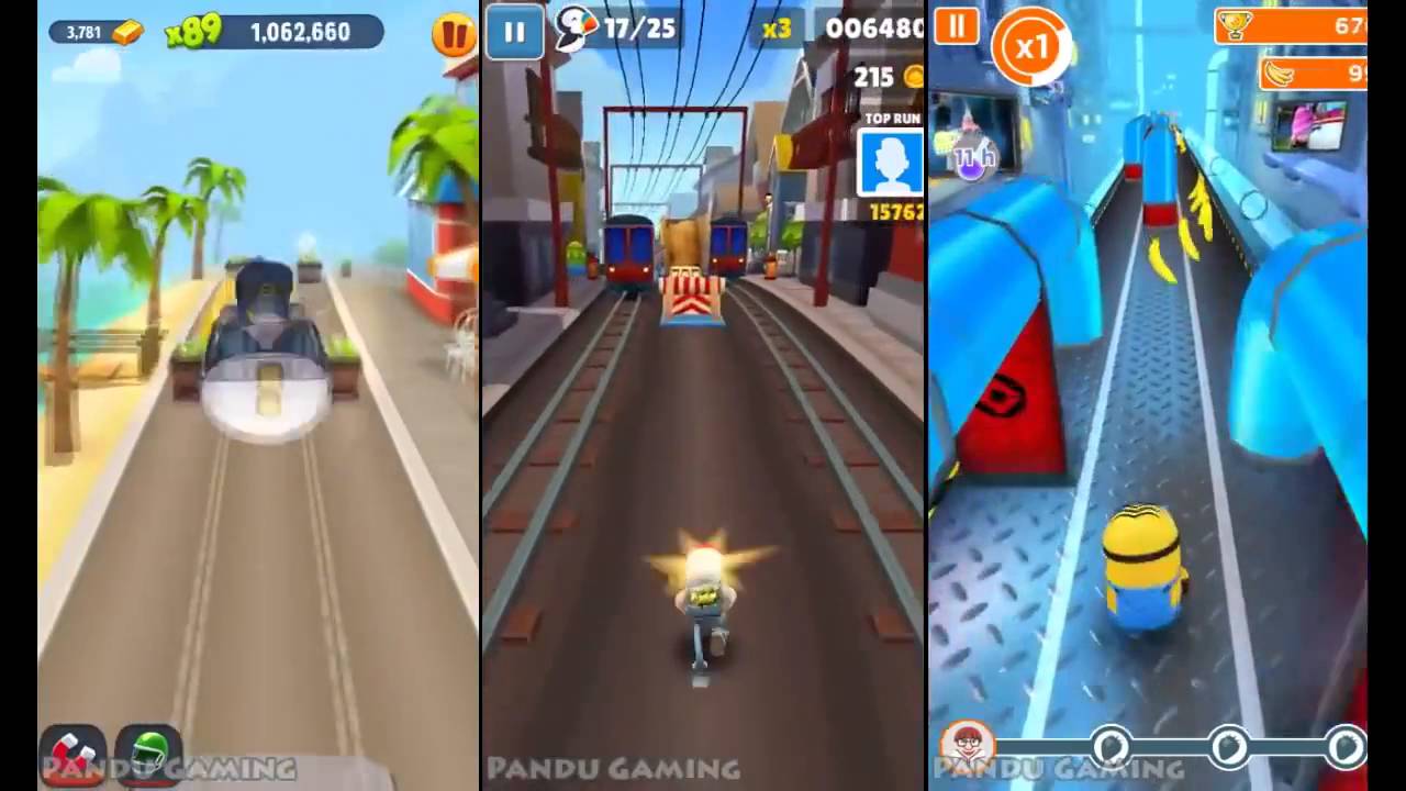 Talking Tom Gold Run Vs Subway Surfers Vs Despicable Me: Minion Rush ...