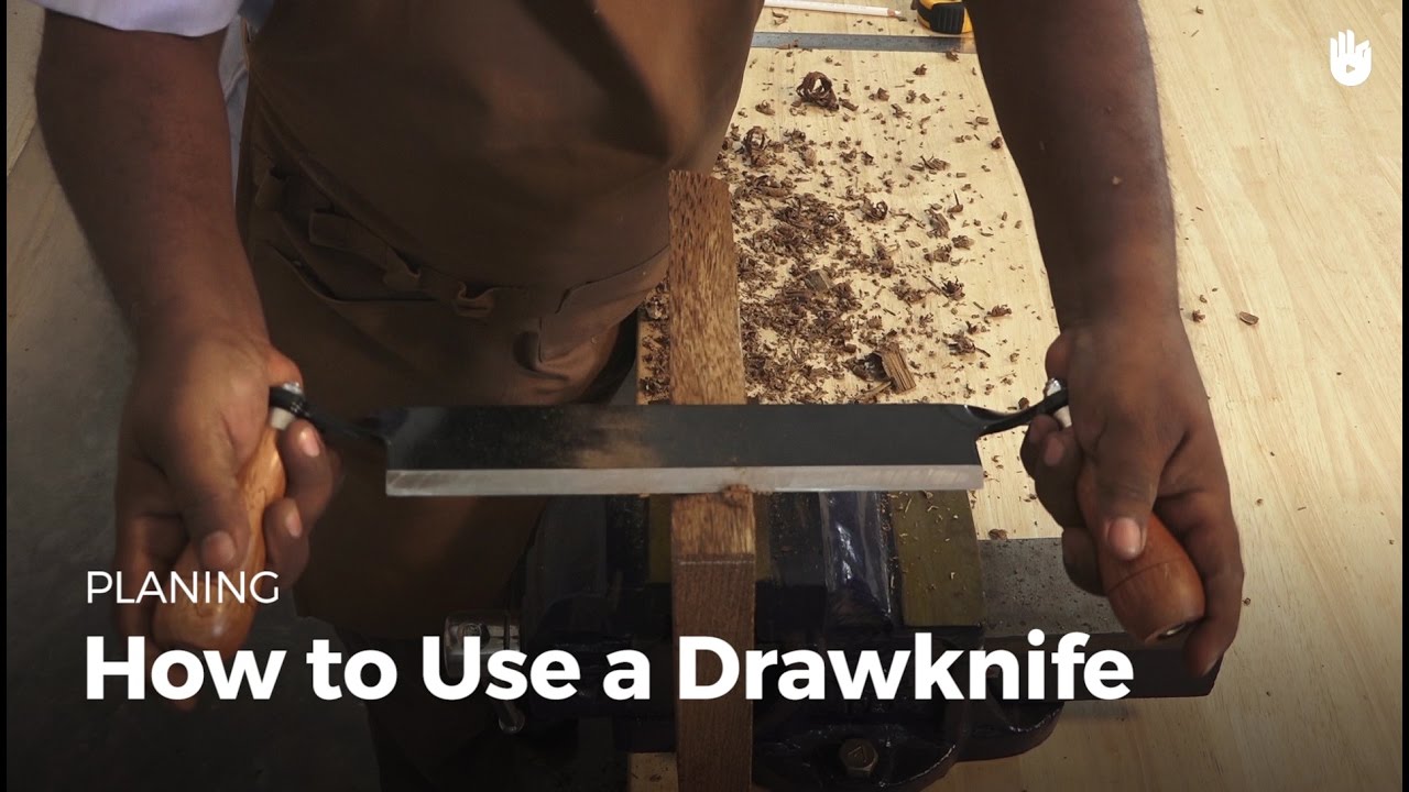 How to Use a Drawknife | Woodworking - YouTube