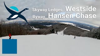 Mount Sunapee - Skyway Ledges to Westside to Byway to Hansen Chase (Top to Bottom Run)