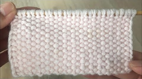 How to knit the Tweed stitch: A two-row repeat reversible pattern 42#