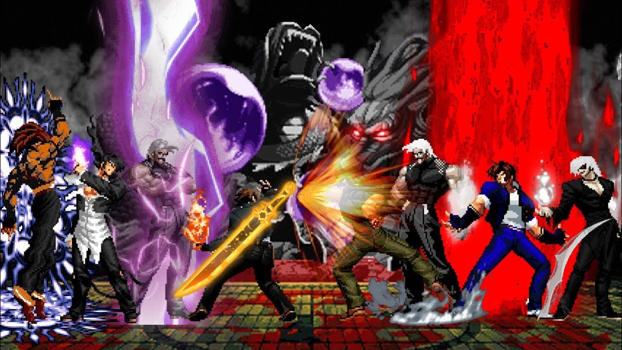 O. Kyo Kusanagi Lv3 Team vs YagWick H.A Team | KOF MUGEN