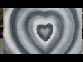 Making trending gradient grey heart  nabiha artist  painting