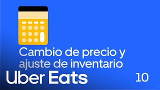 Cambio de precio y ajuste de inventario en Uber Eats Orders | Uber Eats