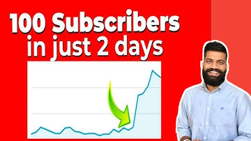 How to get First 100 Subscribers- in just 2 Days (GUARANTEED)