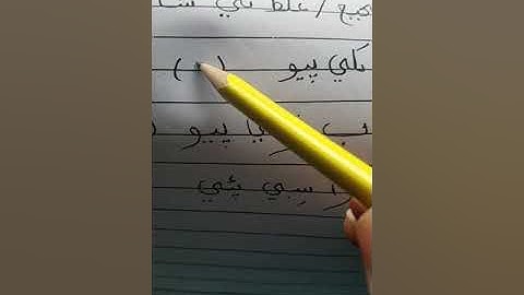 Grade 5 Sindhi copy working lesson#5