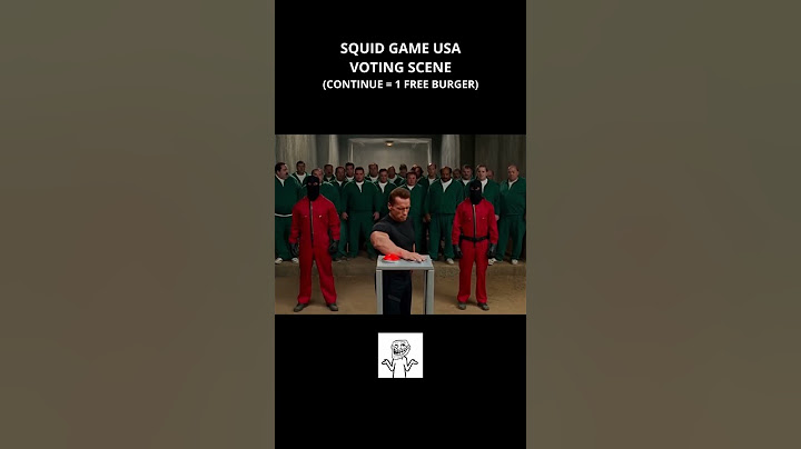 SQUID GAME USA VOTING SCENE