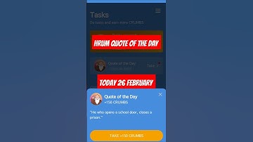 Hrum quote of the day 26feb. hrum today code 26feb #shortvideo #hrumairdrop #hrumquoteoftheday