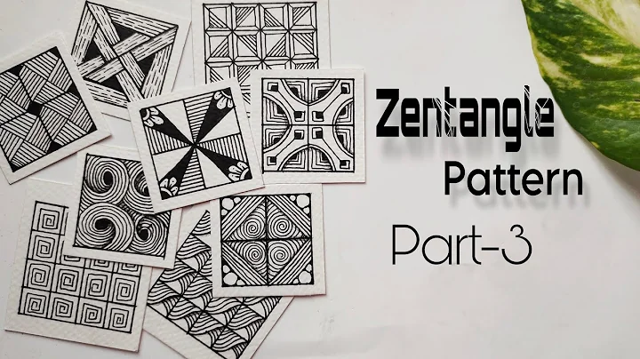15 zentangle patterns | part 3 | pattern drawing | tutorial | step by step